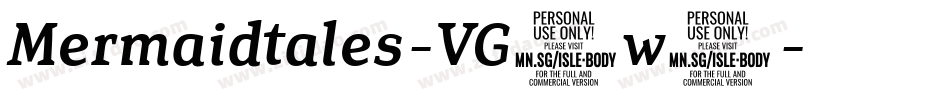 Mermaidtales-VG4w6字体转换 Mermaidtales-VG4w6字体转换