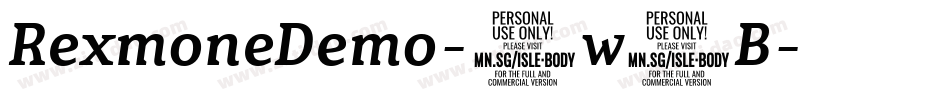 RexmoneDemo-1w9B字体转换