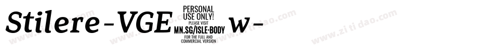 Stilere-VGE4w字体转换