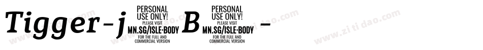Tigger-j9B7字体转换 Tigger-j9B7字体转换