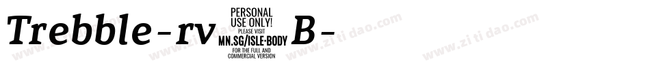 Trebble-rv9B字体转换