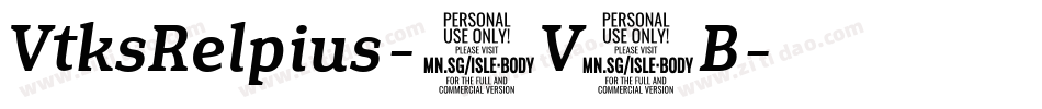 VtksRelpius-8V9B字体转换