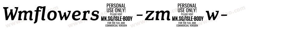 Wmflowers2-zm4w字体转换