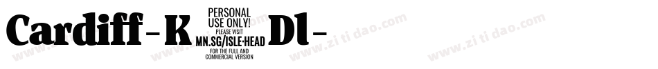 Cardiff-K7Dl字体转换