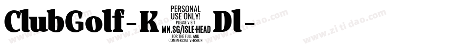 ClubGolf-K5Dl字体转换