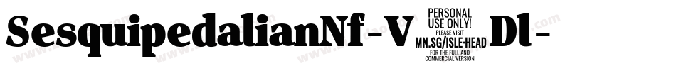 SesquipedalianNf-V8Dl字体转换