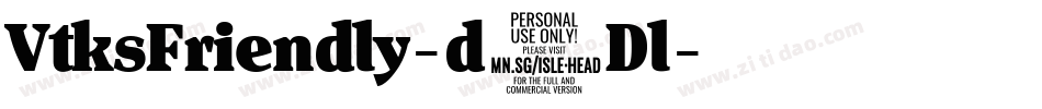 VtksFriendly-d0Dl字体转换