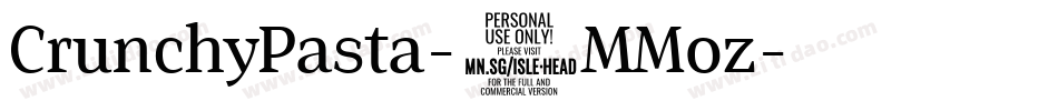 CrunchyPasta-8MMoz字体转换