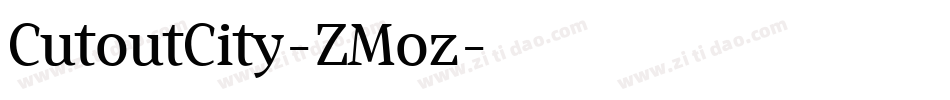 CutoutCity-ZMoz字体转换