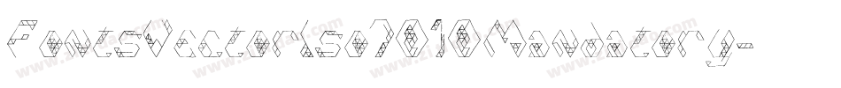 FontsVectorIso7010Mandatory字体转换