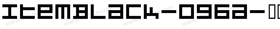 ItemBlack-og6a字体转换