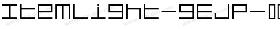 ItemLight-gEJP字体转换