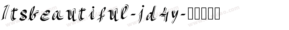 Itsbeautiful-jd4y字体转换 Itsbeautiful-jd4y字体转换