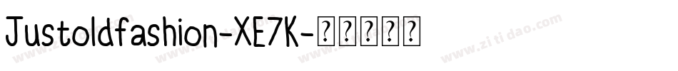 Justoldfashion-XE7K字体转换