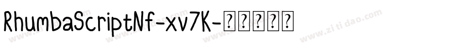 RhumbaScriptNf-xv7K字体转换