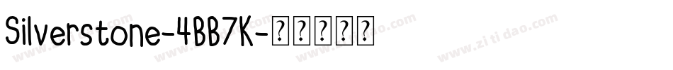 Silverstone-4BB7K字体转换 Silverstone-4BB7K字体转换