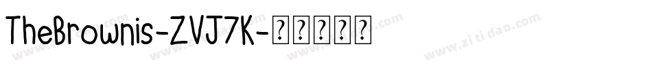 TheBrownis-ZVJ7K字体转换