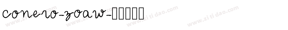 Conero-zOAw字体转换