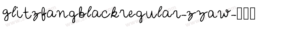 GlitzfangBlackRegular-zZAw字体转换