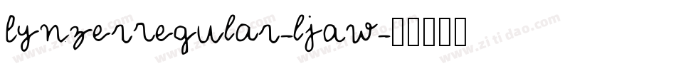 LynzerRegular-lJAw字体转换