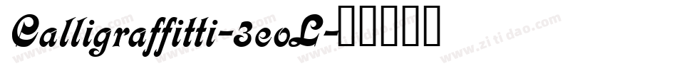 Calligraffitti-3eoL字体转换