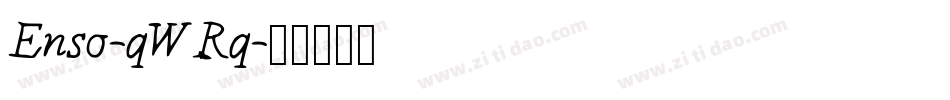 Enso-qWRq字体转换