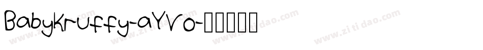 BabyKruffy-aYVo字体转换