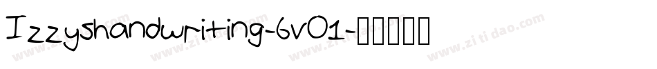 Izzyshandwriting-6vO1字体转换