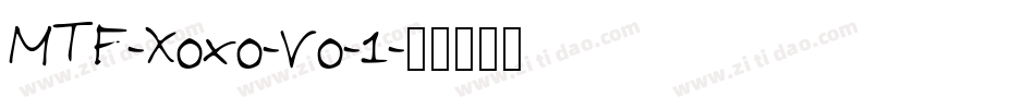 MTF-Xoxo-Vo-1字体转换