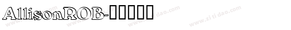 AllisonROB字体转换