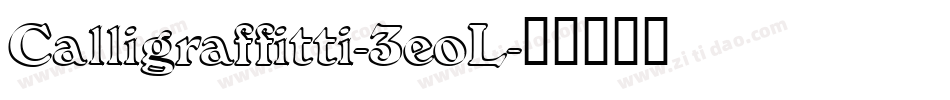 Calligraffitti-3eoL字体转换