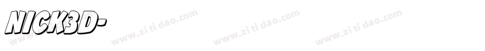 nick3d字体转换