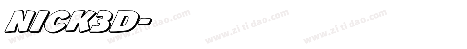 nick3d字体转换