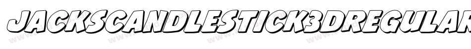 JacksCandlestick3DRegular-Xx92字体转换