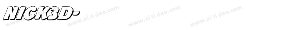 nick3d字体转换