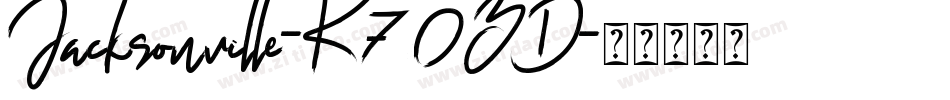 Jacksonville-K70ZD字体转换