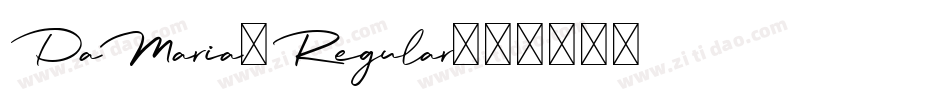 DaMaria-Regular字体转换