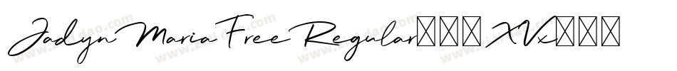 JadynMariaFreeRegular-51XVx字体转换