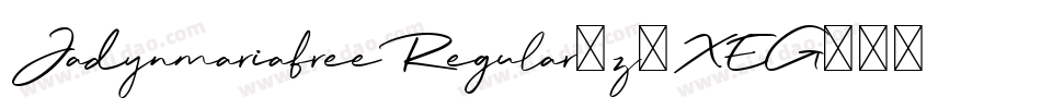JadynmariafreeRegular-z8XEG字体转换