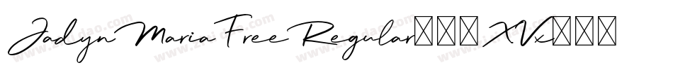 JadynMariaFreeRegular-51XVx字体转换