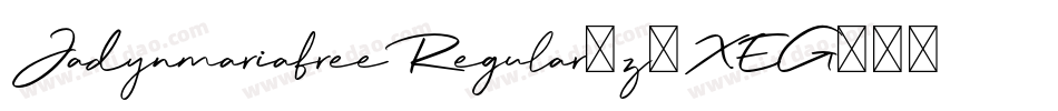 JadynmariafreeRegular-z8XEG字体转换