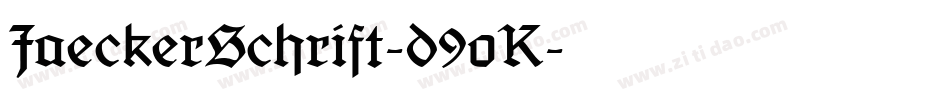 JaeckerSchrift-d9oK字体转换