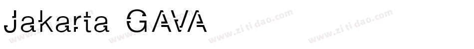 Jakarta-GAVA字体转换
