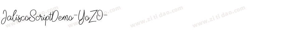 JaliscoScriptDemo-YoZO字体转换 JaliscoScriptDemo-YoZO字体转换