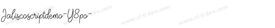 Jaliscoscriptdemo-Y8po字体转换