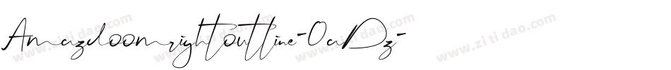 Amazdoomrightoutline-0aDz字体转换
