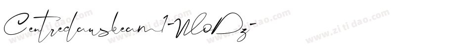 Centreclawsbeam1-WoDz字体转换