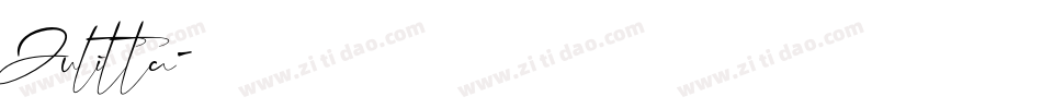Julitta字体转换