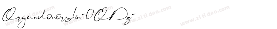 Organdonorskin-0ODz字体转换