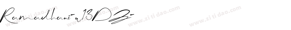 Ramadhani-w13DZ字体转换 Ramadhani-w13DZ字体转换